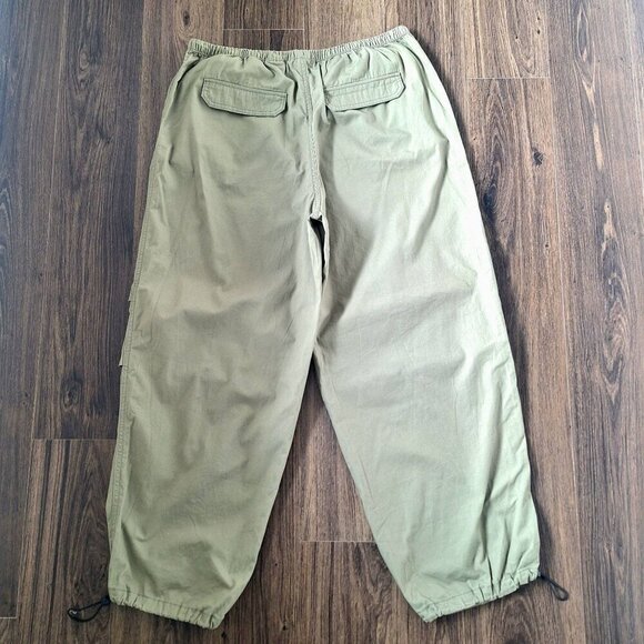 NWT Divided H&M Parachute Cargo Elastic Waist and Cuff Pants Size M 100% Cotton - Picture 7 of 8